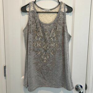 Maurices Embellished Lace Back Tank